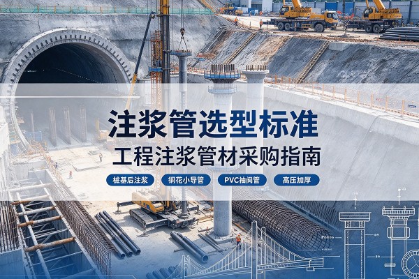 边坝注浆管选型标准